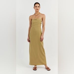 Dissh Shelby Pisstachio Midi Dress